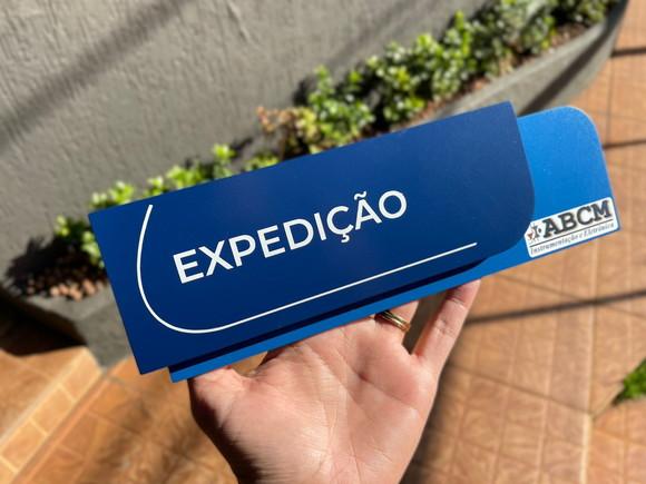 Placa de Identificação de Sala -modelo Ametista 25x8,5