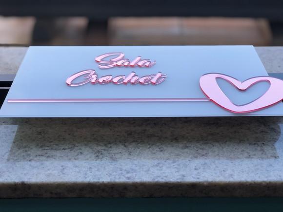 Placa de Identificação de Sala -modelo Granada Personalizado