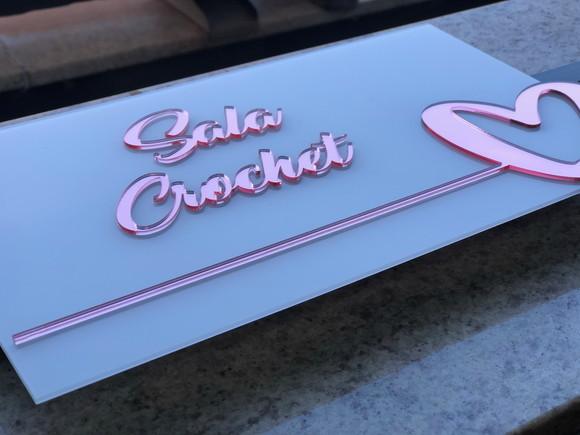 Placa de Identificação de Sala -modelo Granada Personalizado
