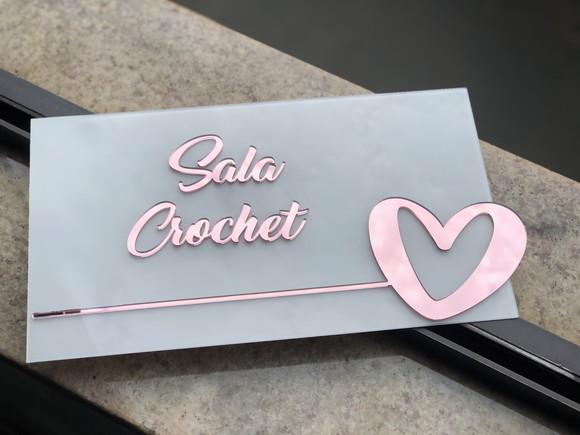 Placa de Identificação de Sala -modelo Granada Personalizado
