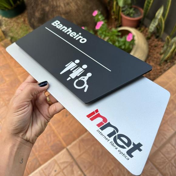 Placa de Identificação de Sala -modelo Onix Personalizado