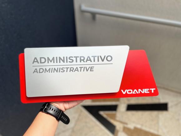 Placa de Identificação de Sala -modelo Onix Personalizado