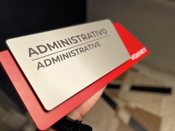 Placa de Identificação de Sala -modelo Onix Personalizado