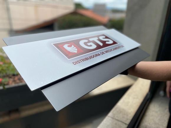 Placa de Identificação de Sala -modelo Topázio Personalizado