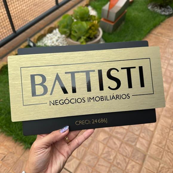 Placa de Identificação de Sala Modelo Topázio Acrílico 30x17