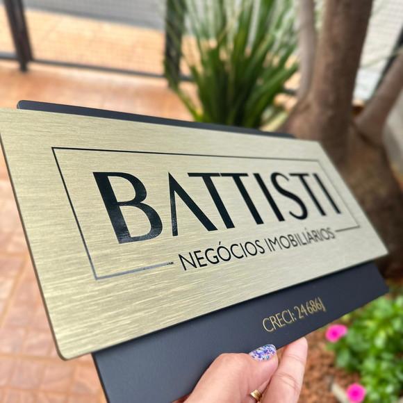 Placa de Identificação de Sala Modelo Topázio Acrílico 30x17