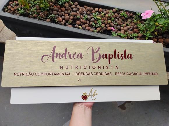 Placa de Identificação de Sala Modelo Topázio Acrílico 50x20