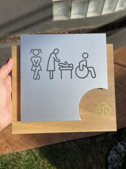 Placa de Identificação de Sala-modelo Ágata mdf Personalizad