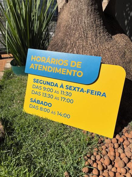 Placa de Identificação de Sala-modelo Ametista Personalizado