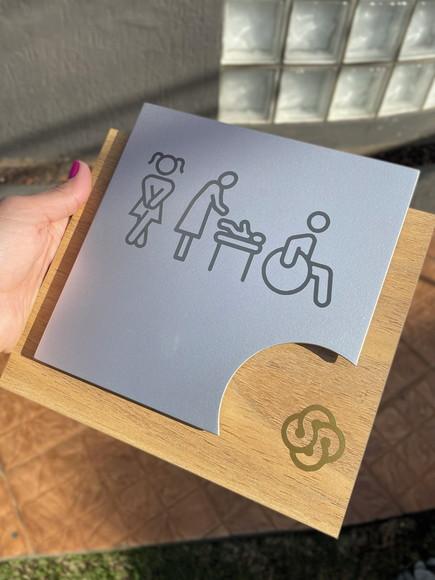 Placa de Identificação de Sala-modelo Ágata mdf Personalizad