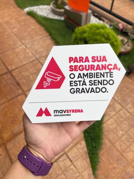 Placa de Identificação de Sala-modelo Caulim 18x13