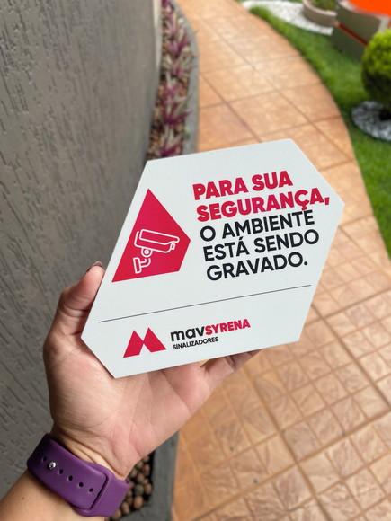 Placa de Identificação de Sala-modelo Caulim 18x13