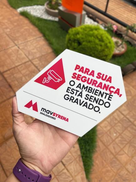 Placa de Identificação de Sala-modelo Caulim 18x13
