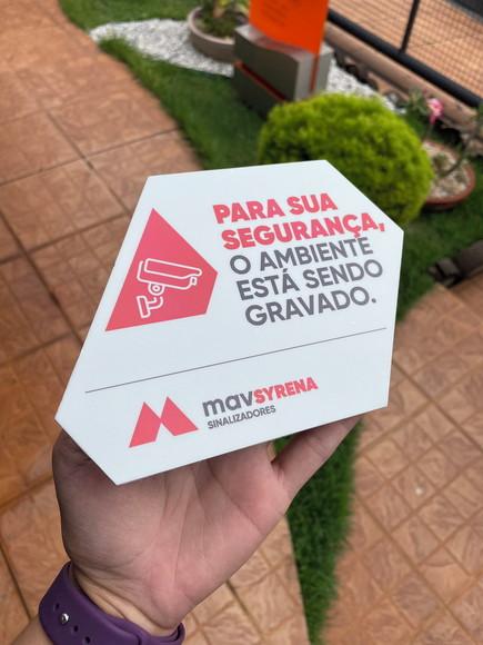 Placa de Identificação de Sala-modelo Caulim 18x13