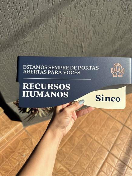 Placa de Identificação de Sala-modelo Sodalita Personalizada