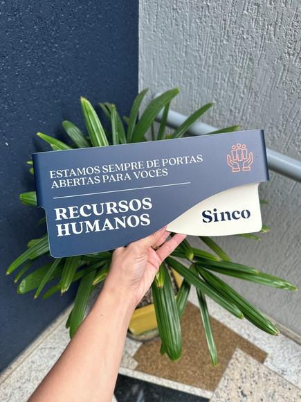 Placa de Identificação de Sala-modelo Sodalita Personalizada