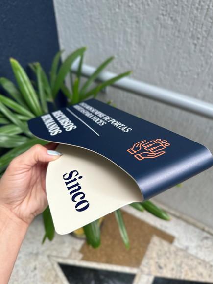 Placa de Identificação de Sala-modelo Sodalita Personalizada