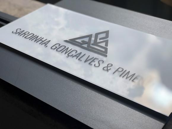 Placa de Identificação de Sala-modelo Topázio Acrílico 30x15