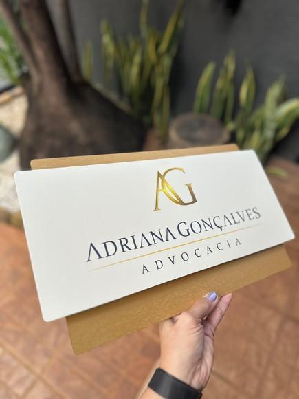Placa de Identificação de Sala-modelo Topázio Acrílico 40x23