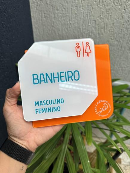 Placa de Identificação de Sala-modelp Laércia 14,5x15,7