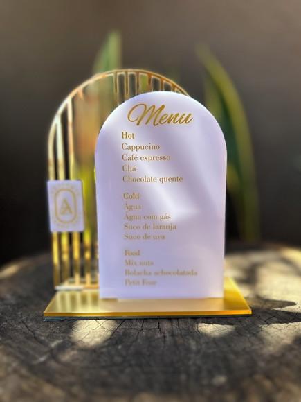 Placa de Menu - Personalizada