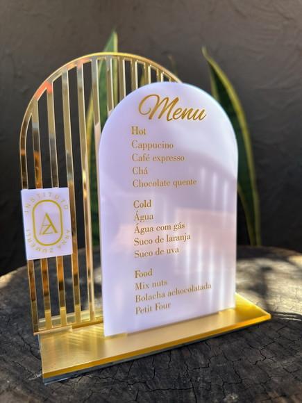 Placa de Menu - Personalizada
