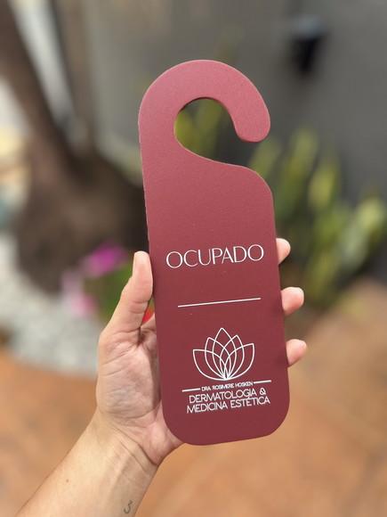 Placa de Pendurar Porta