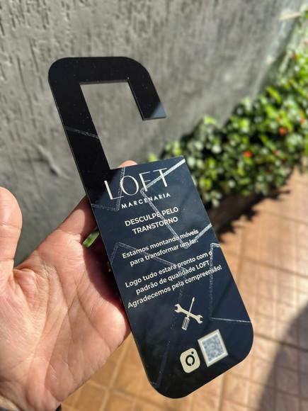 Placa de Pendurar Porta
