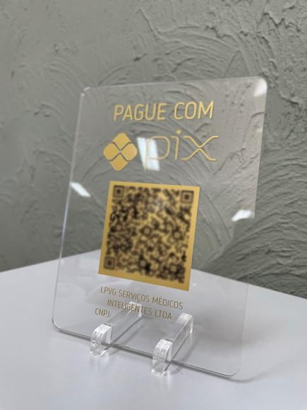 Placa de Pix - Modelo Mini Quartzo Acrílico 6