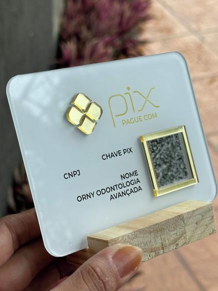Placa de Pix - Modelo Mini Quartzo Acrílico 6