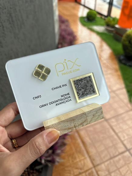 Placa de Pix - Modelo Mini Quartzo Acrílico 6