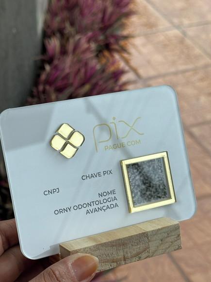 Placa de Pix - Modelo Mini Quartzo Acrílico 6