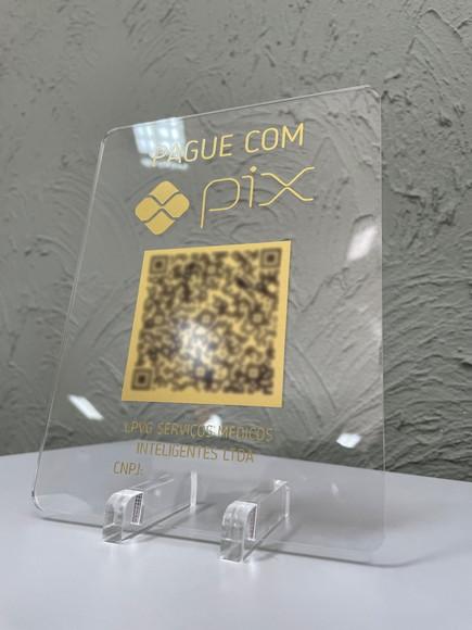 Placa de Pix - Modelo Mini Quartzo Acrílico 6