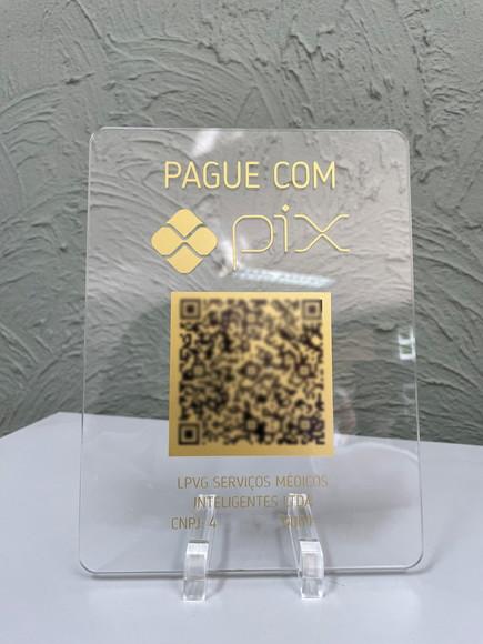 Placa de Pix - Modelo Mini Quartzo Acrílico 6