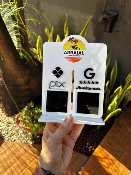 Placa de Pix - Personalizada 1 - Arraial Beach House