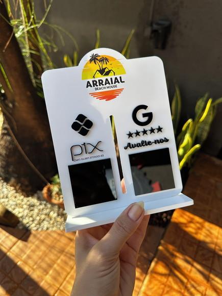 Placa de Pix - Personalizada 1 - Arraial Beach House