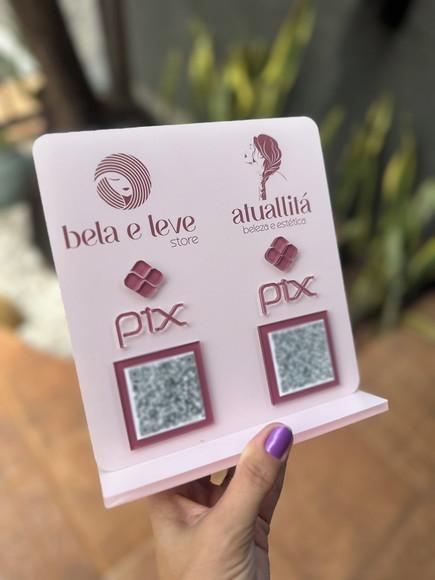 Placa de Pix - Personalizada 1 - Bela e Leve - Atuallitá