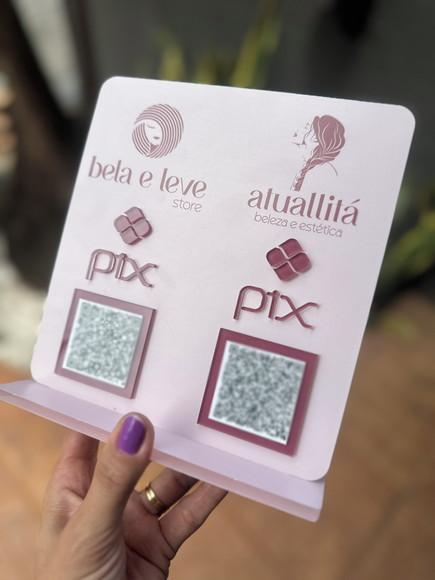 Placa de Pix - Personalizada 1 - Bela e Leve - Atuallitá