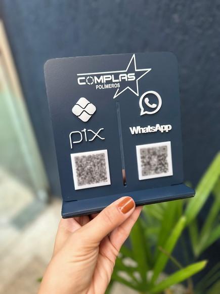 Placa de Pix - Personalizada 1 - Complas Polimero