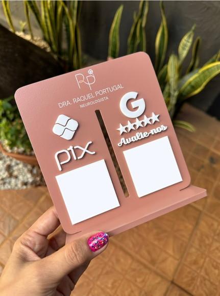 Placa de Pix - Personalizada 1 - Dra. Raquel Portugal
