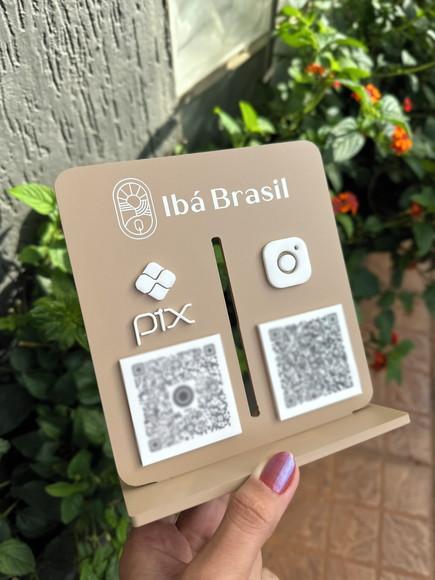 Placa de Pix - Personalizada 1 - Ibá Brasil
