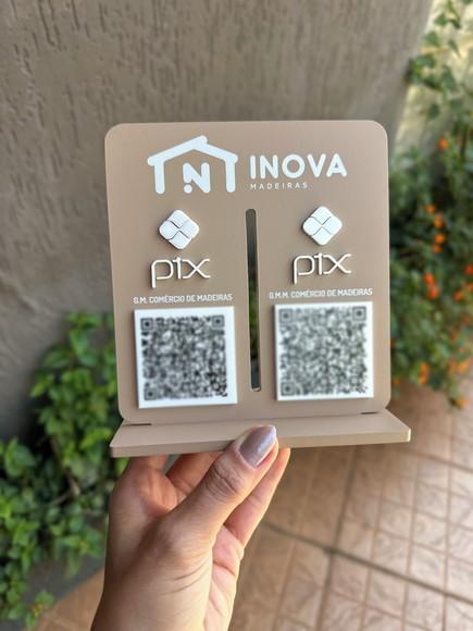 Placa de Pix - Personalizada 1 - Inova Madeiras