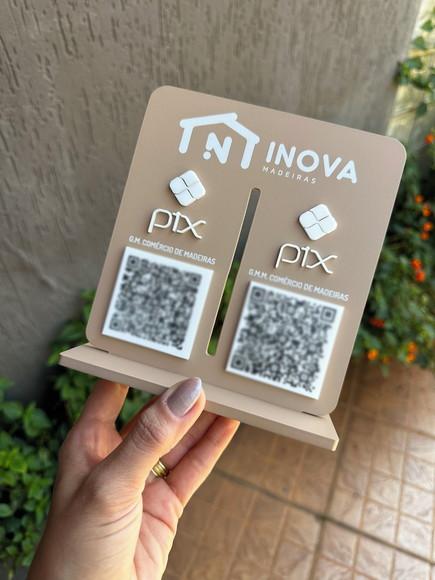 Placa de Pix - Personalizada 1 - Inova Madeiras