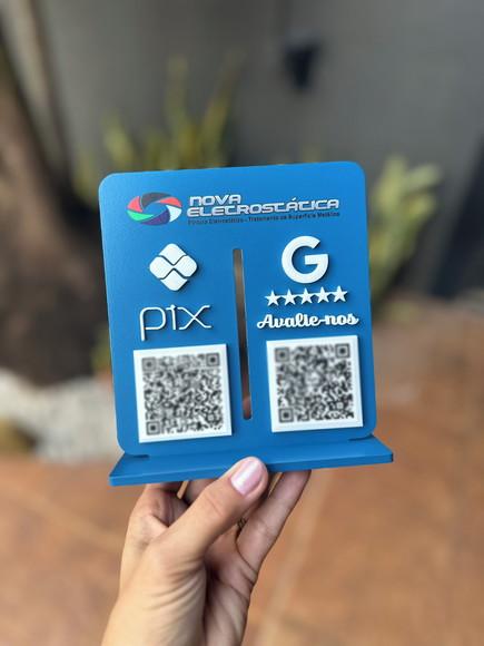 Placa de Pix - Personalizada 1 - Nova Eletrotástica