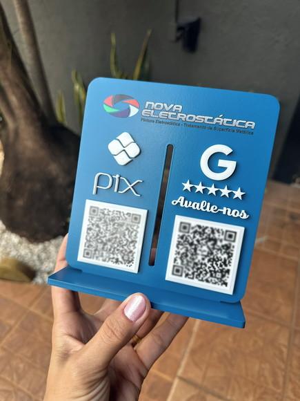 Placa de Pix - Personalizada 1 - Nova Eletrotástica