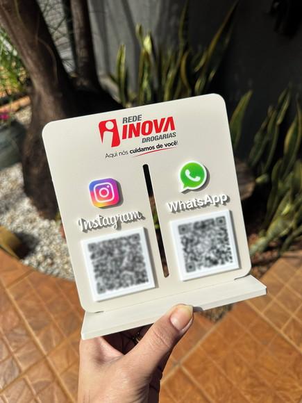 Placa de Pix - Personalizada 1 - Rede Inova Drogaria