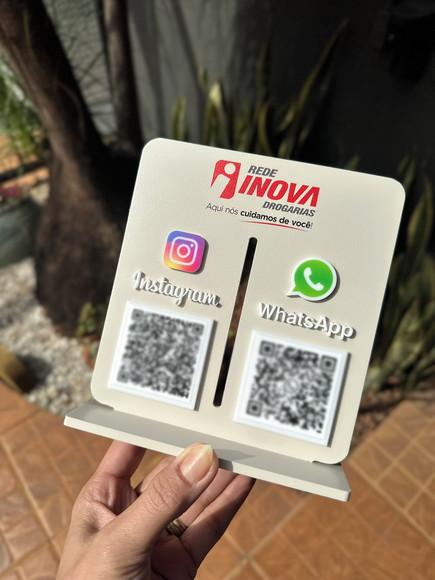 Placa de Pix - Personalizada 1 - Rede Inova Drogaria