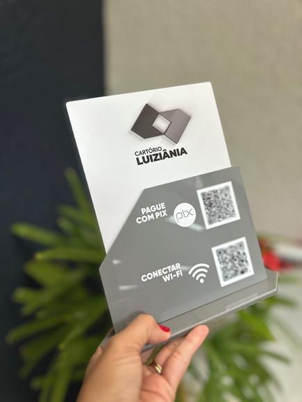 Placa de Pix - Personalizada 13 - Cartório Luiziâna