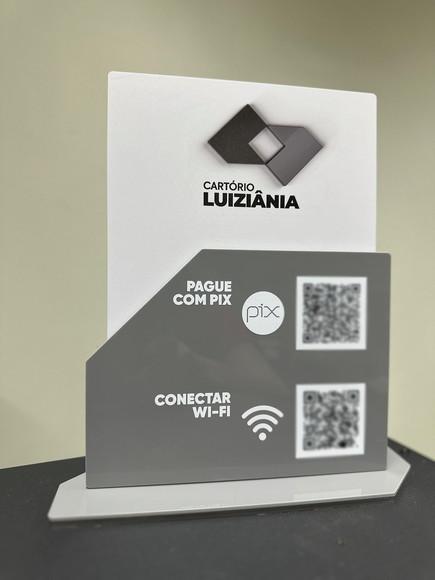 Placa de Pix - Personalizada 13 - Cartório Luiziâna