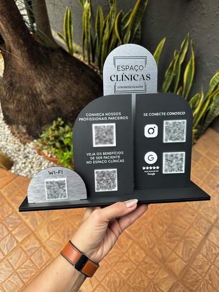 Placa de Pix - Personalizada 14 - Espaço Clinicas